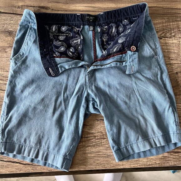 Light blue Ted Baker shorts size 30 - Picture 1 of 8